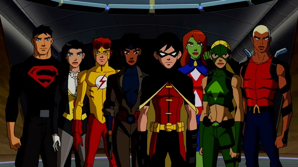 Young Justice team during season 1