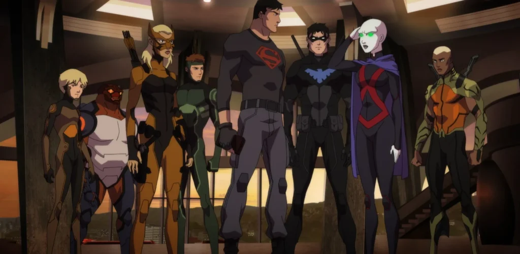 Young Justice team during season 4 in Young Justice: Phantoms