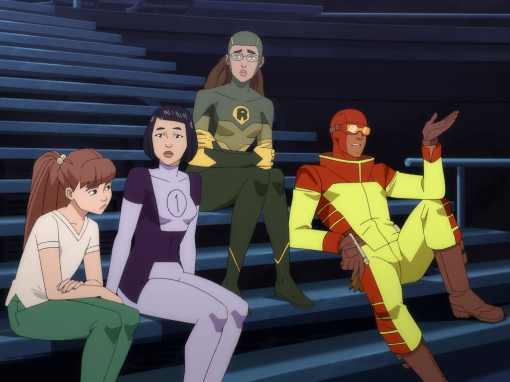 Teen Team, left to right
Monster Girl, Dupli-Kate, Shrinking Rae, Rex Splode - Invincible