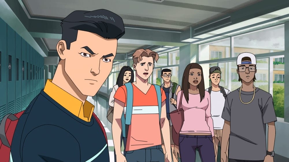 Mark Greyson at his High School - Invincible