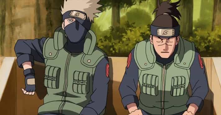 Kakashi and Iruka having a chat - Naruto