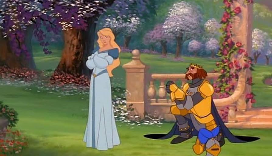 Rothbart proposing to Odette after he kidnapped her - The Swan Princess