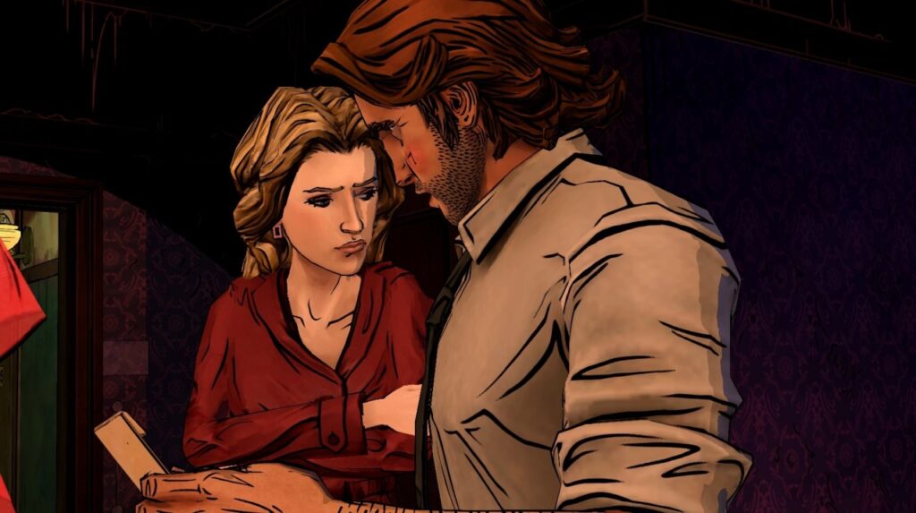 Bigby talking with Belle - The Wolf Among Us