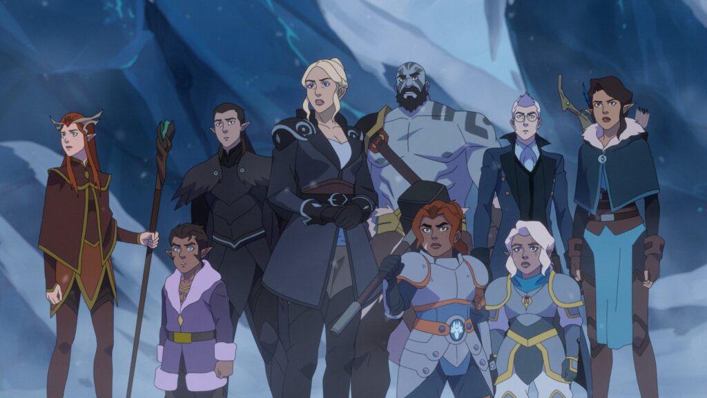 Vox Machina with Lady Allura (a human wizard) and Lady Kima ( a halfling paladin) - The Legend of Vox Machina