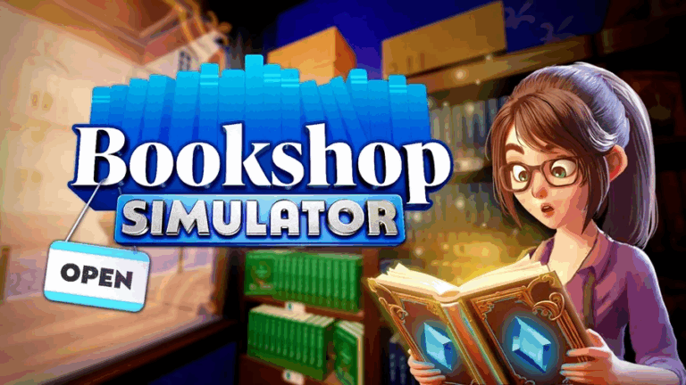 The game logo for Bookshop Simulator