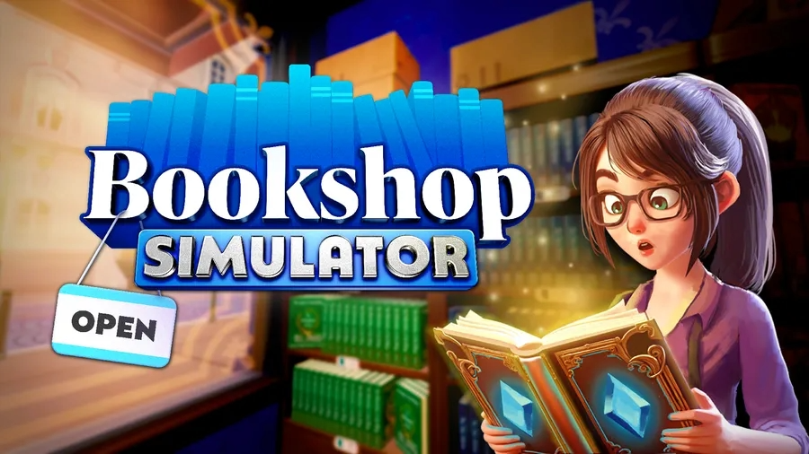 The game logo for Bookshop Simulator