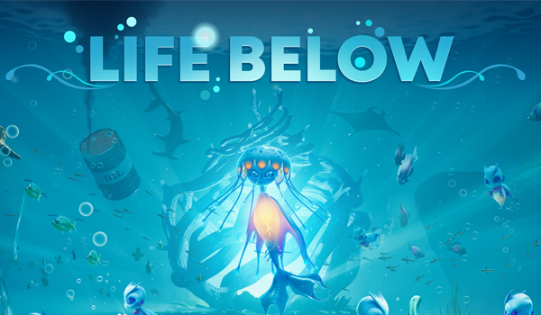 Life Below thumbnail featuring the logo and a jellyfish like creature
