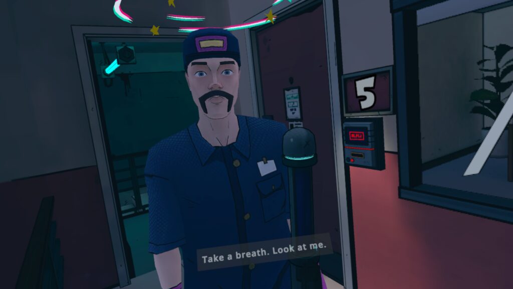 An NPC comforts you after escaping trouble - Men in Black