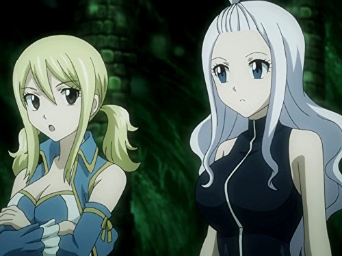 Lucy (Blond) with Mirajane (White) - Fairy Tail