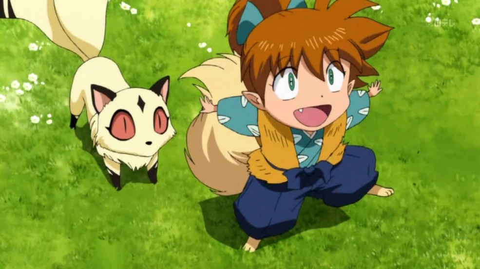 Shippo and Kirara - Inuyasha