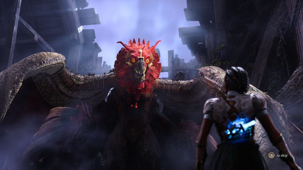 Boss fight between Hazel and Rougarou - South of Midnight