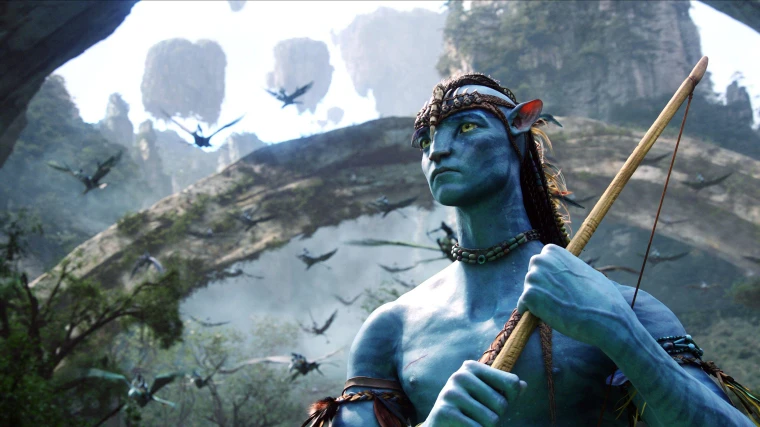 Jake Sully in Na'vi warrior gear - AVATAR