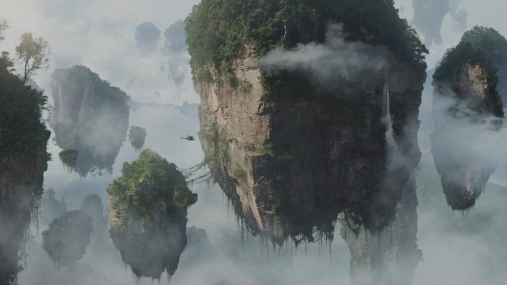 The floating mountains of Pandora, also known as The Hallelujah Mountains - AVATAR