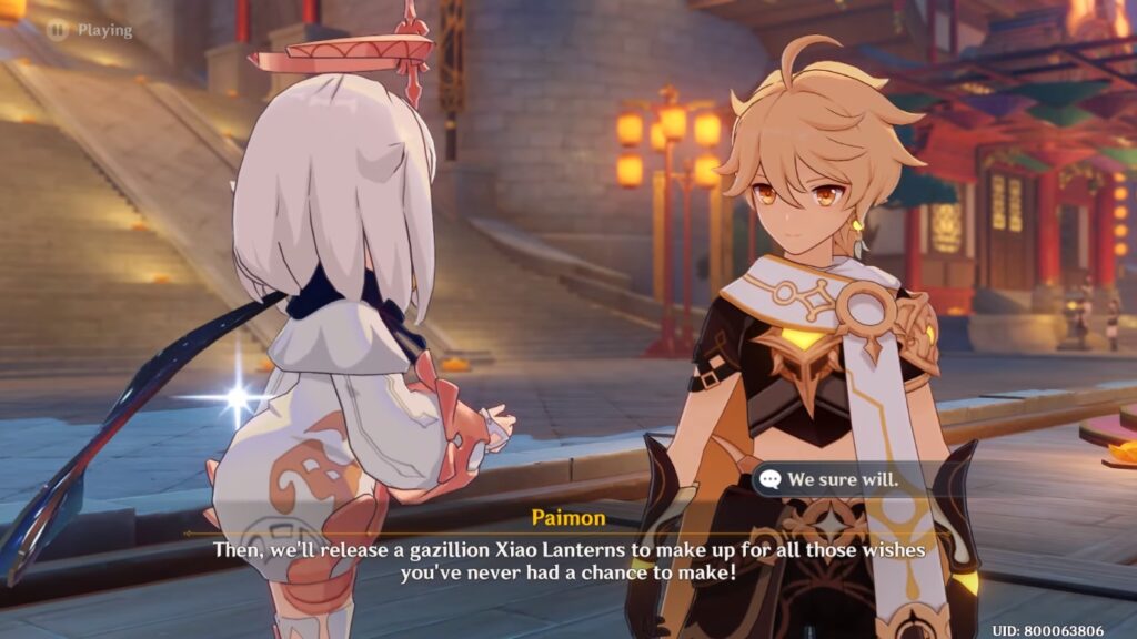 Cut scene from the Liyue Archon Quest - Genshin Impact