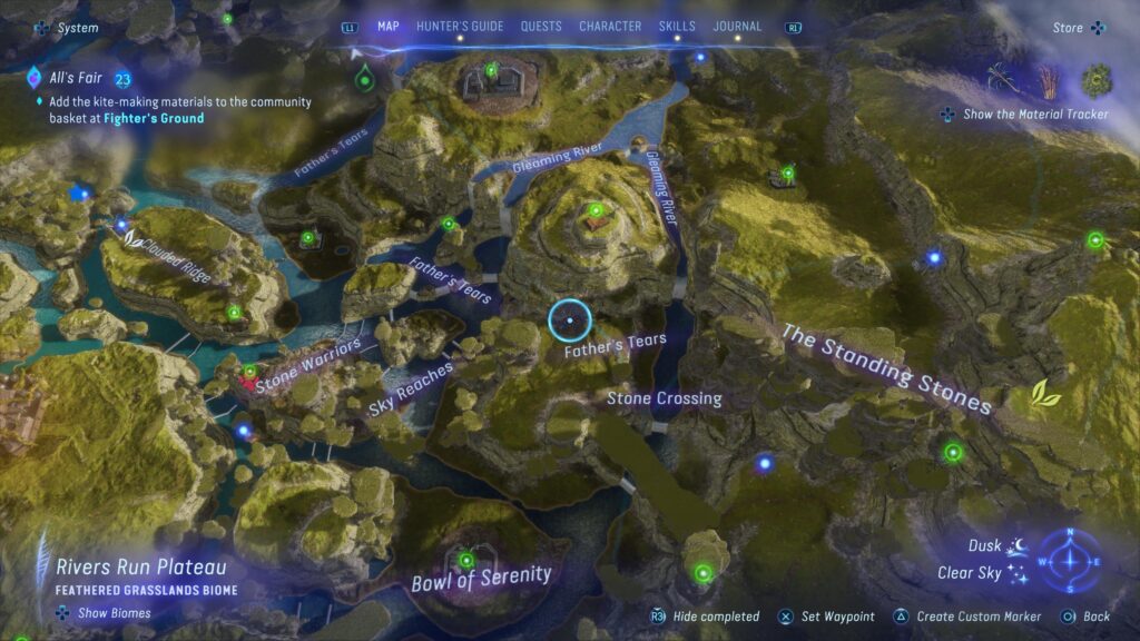 Close up map overview - The Sky Breaker