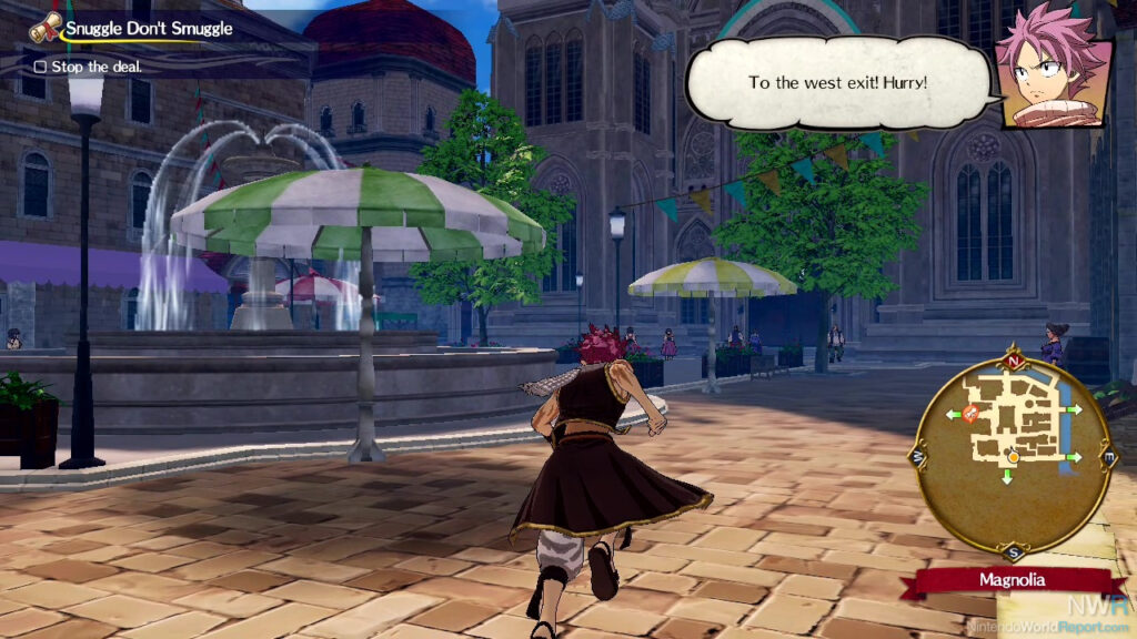 Nastu exploring the town of Magnolia - Fairy Tail