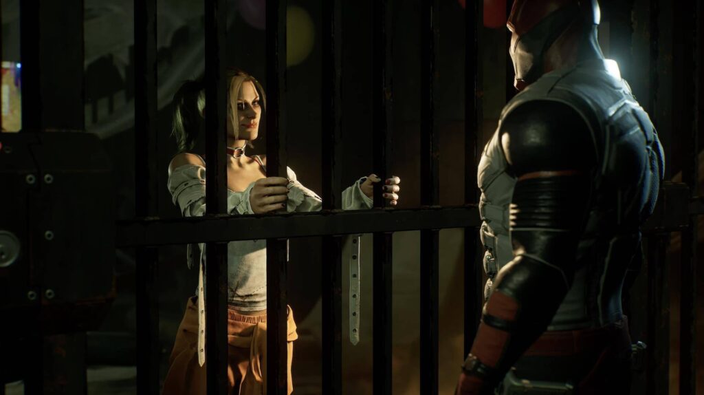 Harley Quinn cut scene with Red Hood as the chosen character - Gotham Knights
