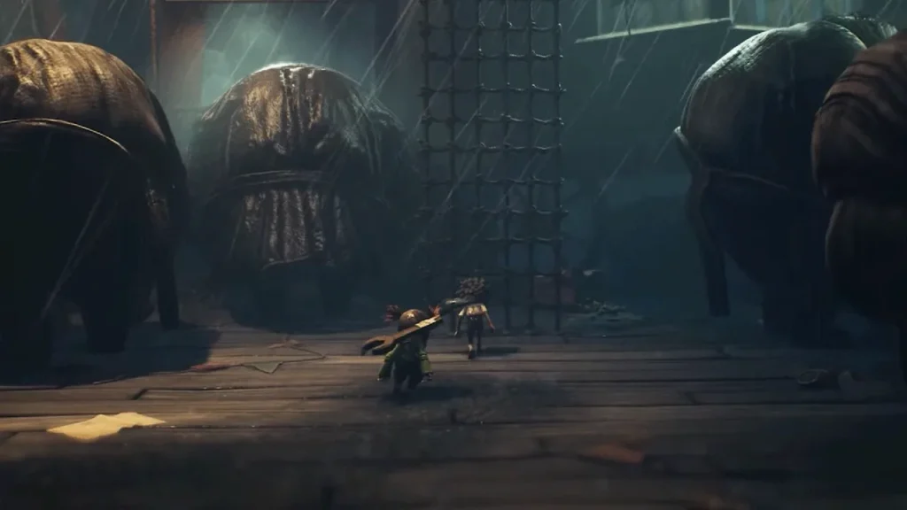 Low and Alone sneaking past enemies in a scary carnival - Little Nightmares III