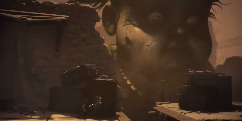 1st enemy, The Giant Baby Monster
Found in the first level - Little Nightmares III