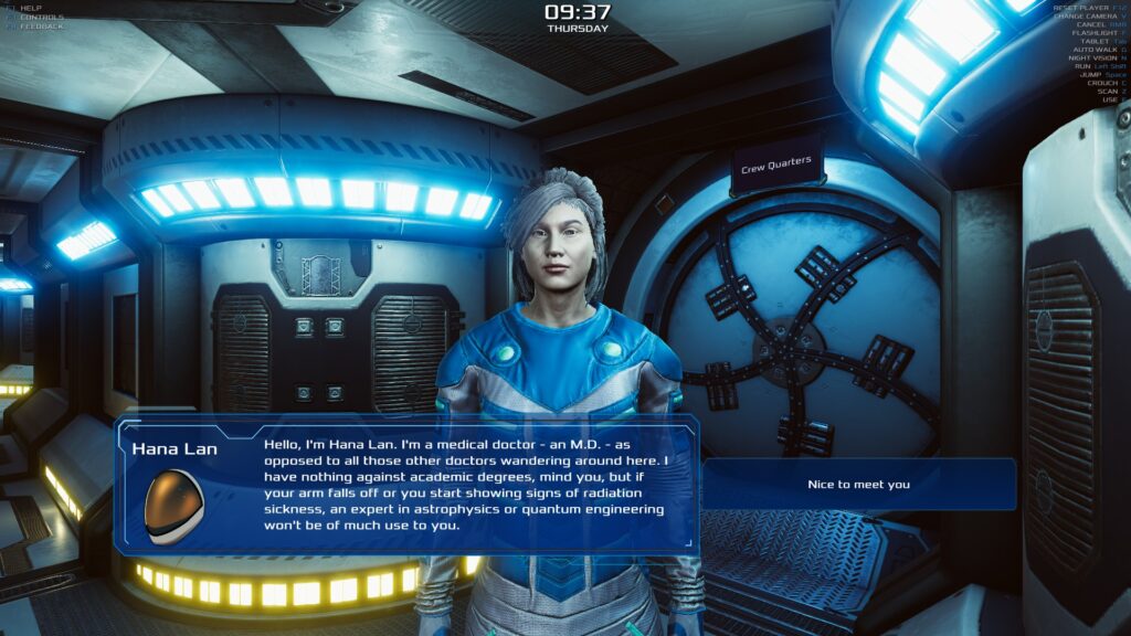 Occupy Mars - a character and dialogue pop up