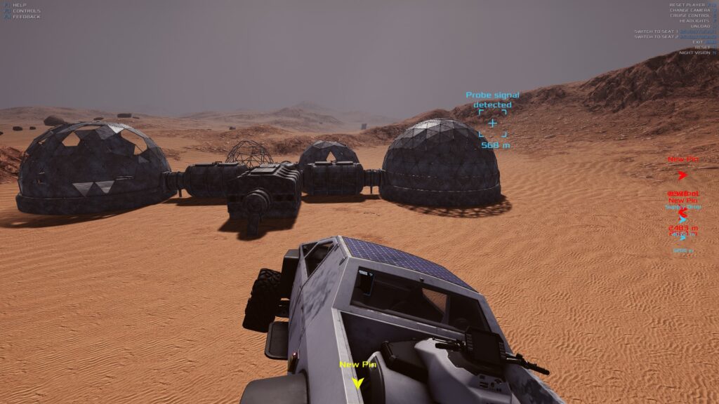 Occupy Mars - the flying car on the way to a base