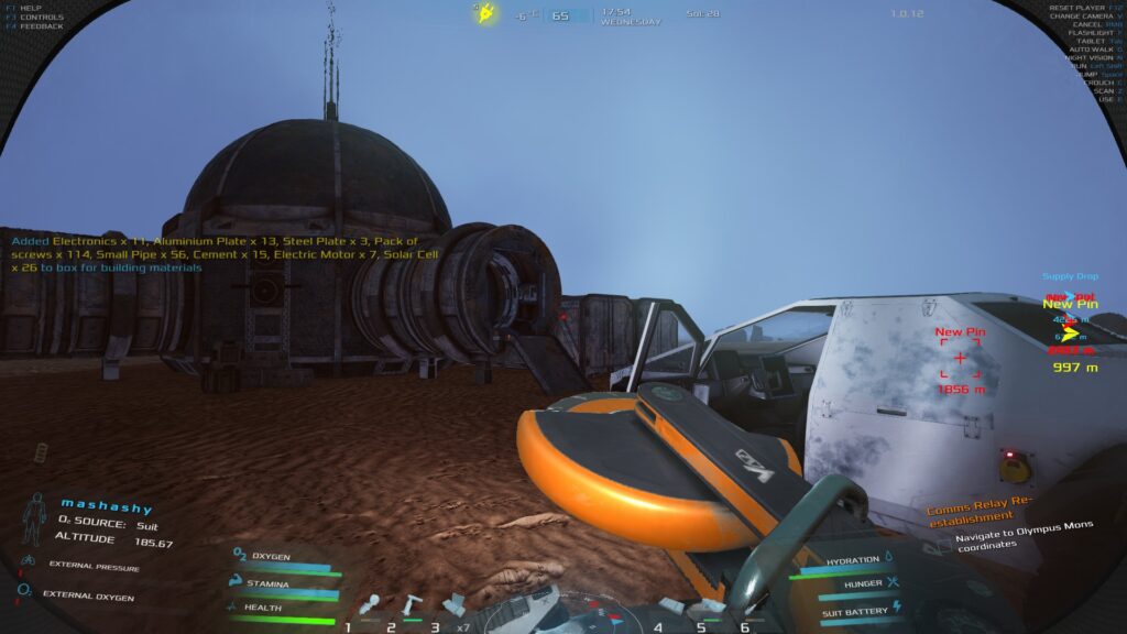 Occupy Mars - the grinder tool is out as we approach a new base to demolish