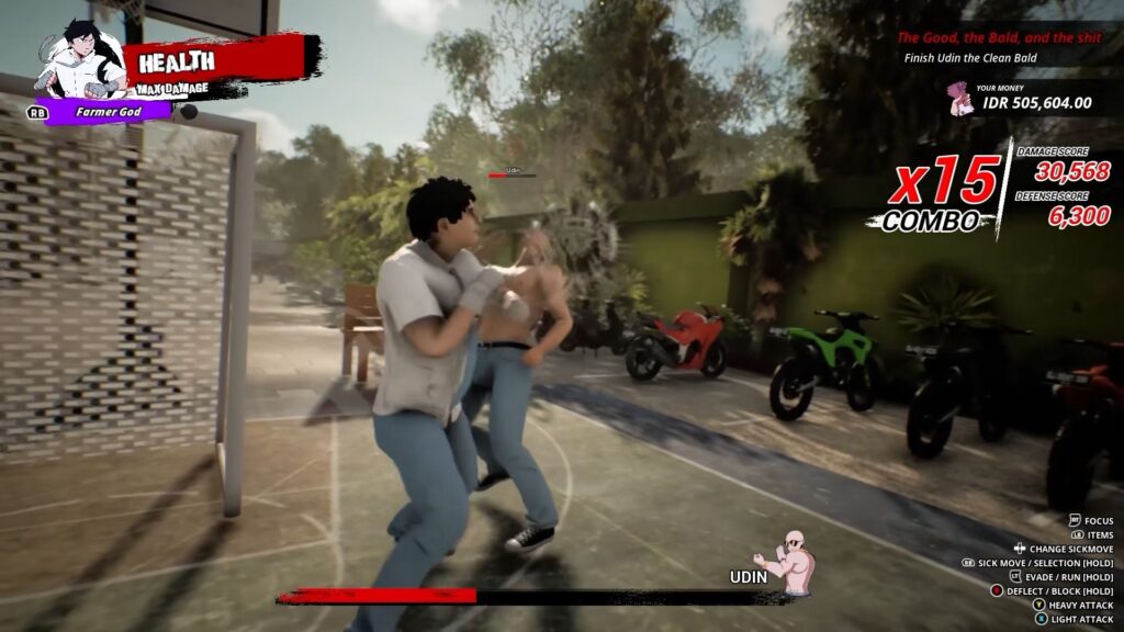 Troublemaker - Budi fights with Udin on a football pitch