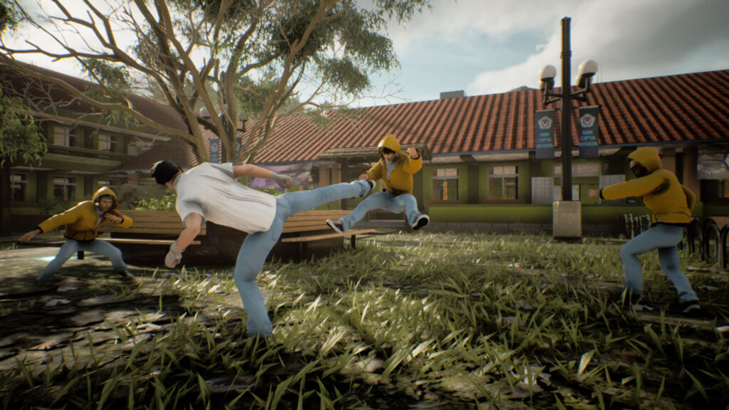 Troublemaker - Budi if fighting three thugs in yellow jumpers