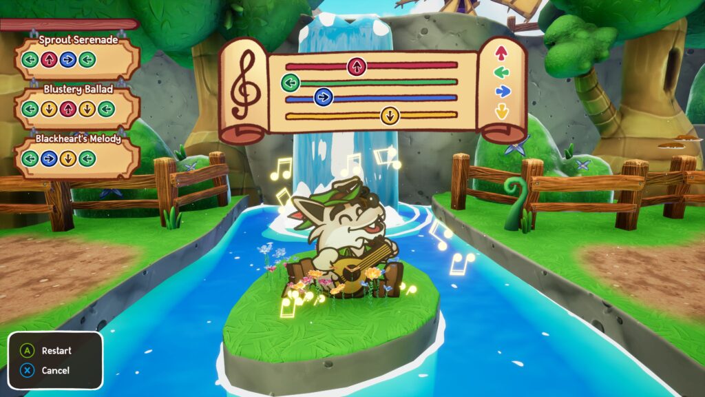 Escape from Ever After - Wolfgang plays a tune vai a guitar hero style interface