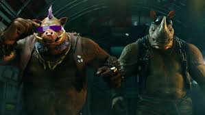 Left to right
Bebop and Rocksteady - 2016 Movie Teenage Mutant Ninja Turtles