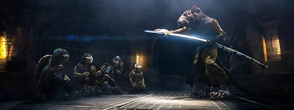 A younger Splinter teaching the brothers the way of Martials Arts - 2014 Movie Teenage Mutant Ninja Turtles