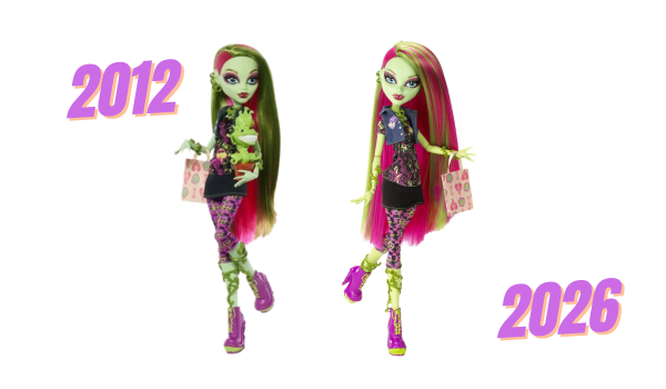 Monster high doll creeproduction comparison of venus mcflytrap
