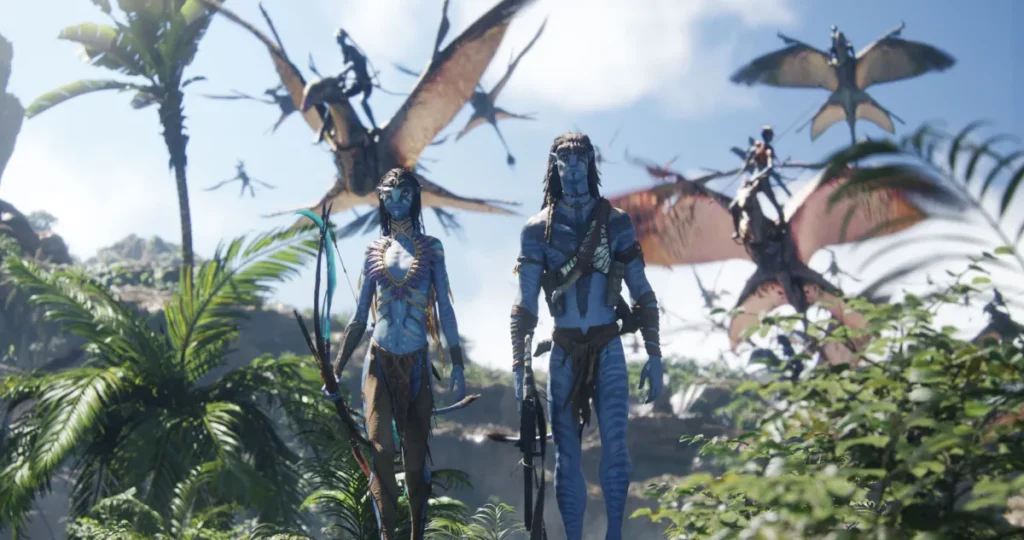 Jake and Neytiri in their battle gear - Avatar Fire and Ash