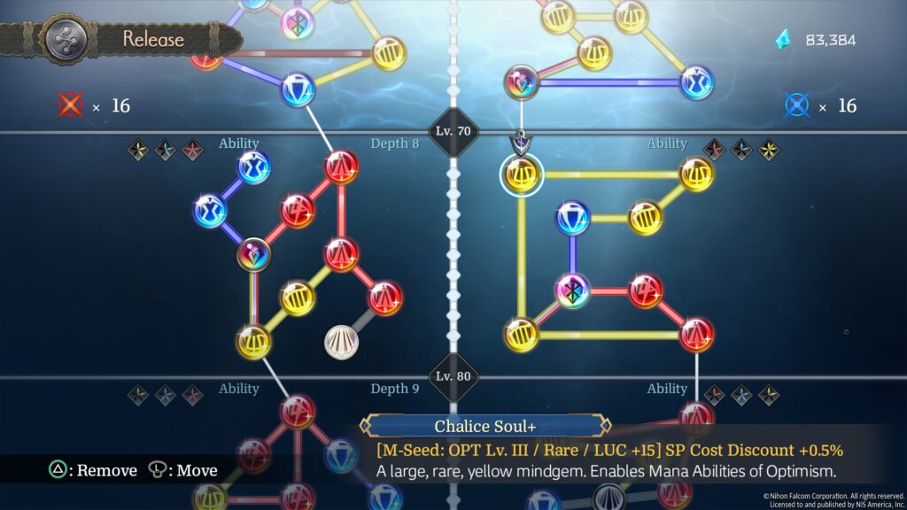 Ys X: Proud Nordics - a high level mana seed layout