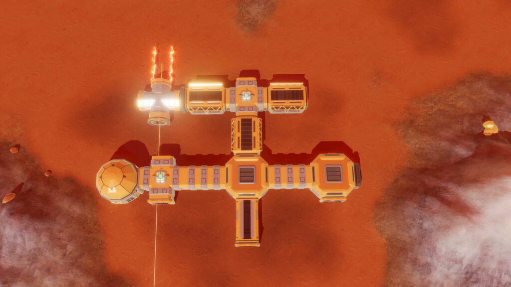 Blossom: The Seed of Life -  a birdseye view of the base building mechenic. parts are modular and can snap together
