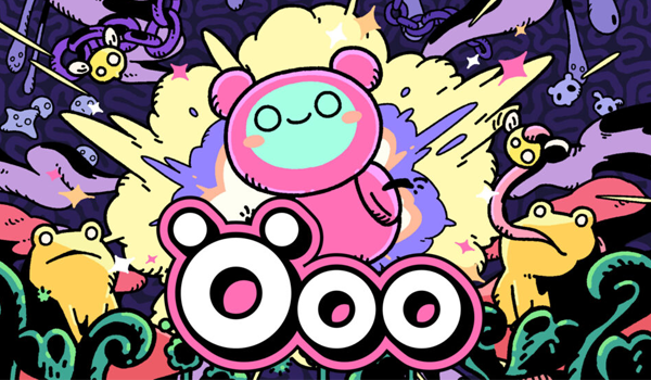 Öoo Thumbnail - a pink caterpillar on a busy background