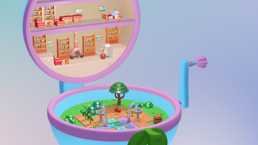 Tiny Garden - a zoomed out view of the pocket dome
