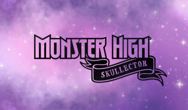Monster high scullector logo on purple background