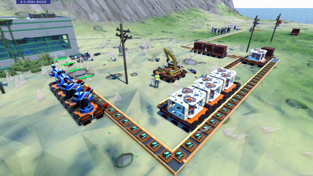 Apocalypse Factory  - turrets being supplied by machines