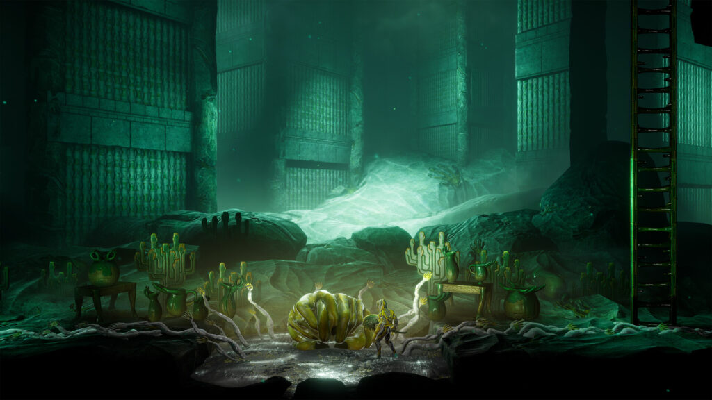Grime II - Our protagonist wakes up in the Temple of Hands