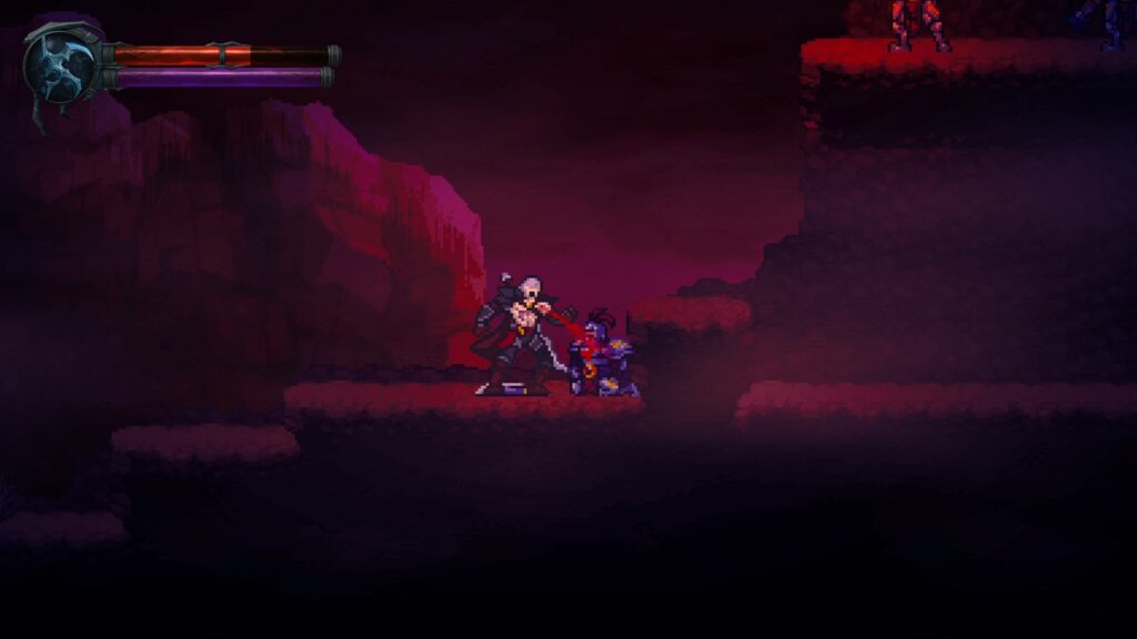 Legacy of Kain: Ascendance - Kain feeds from an downed enemy