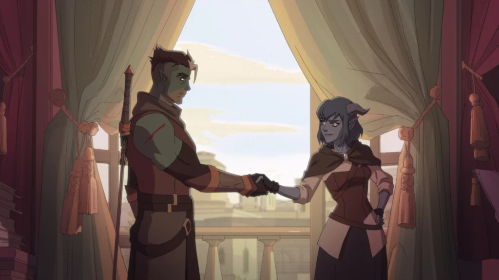First meeting between Fjord (left) and Jester (right) - The Mighty Nein