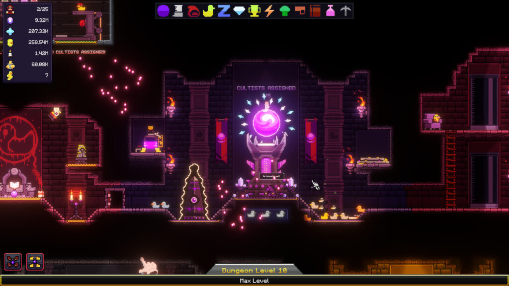 All Hail The Orb - a large purple orb beside an obelisk