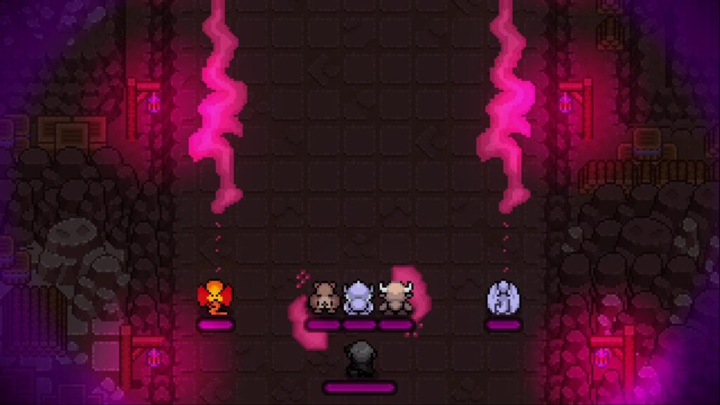 Idle Demon Summoner - a row of demons march along an empty scene