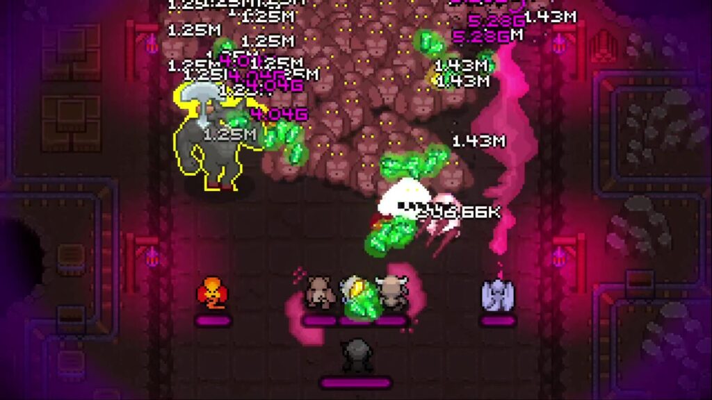 Idle Demon Summoner - the invasion screen filled with enemies
