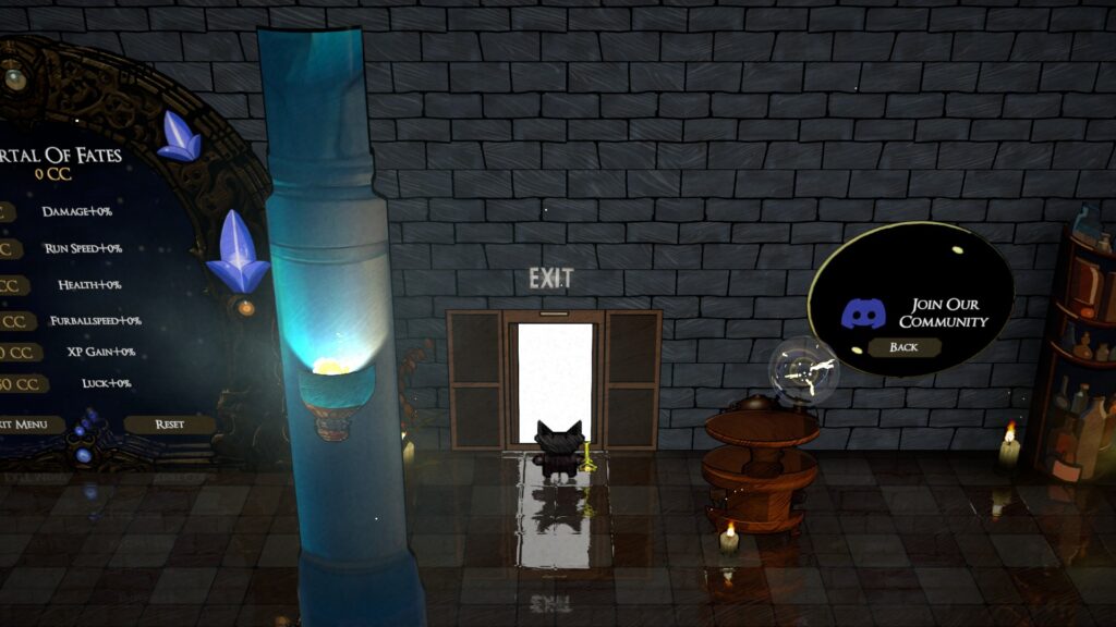 When you want to leave, you go through the EXIT door - CATJINNI