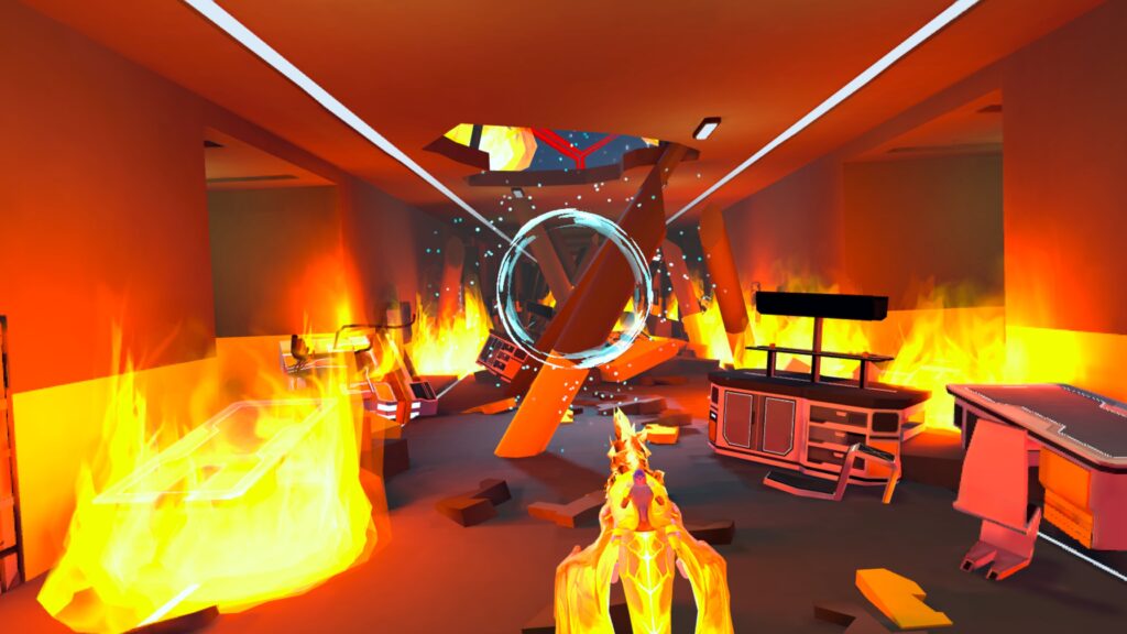 The Phoenix Gene : flying through a burning building