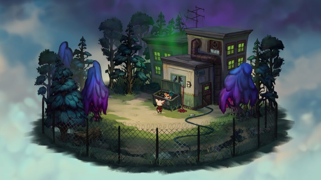 Luka and his best friend Rolo exploring the old Valentine factory - Beacon Pines