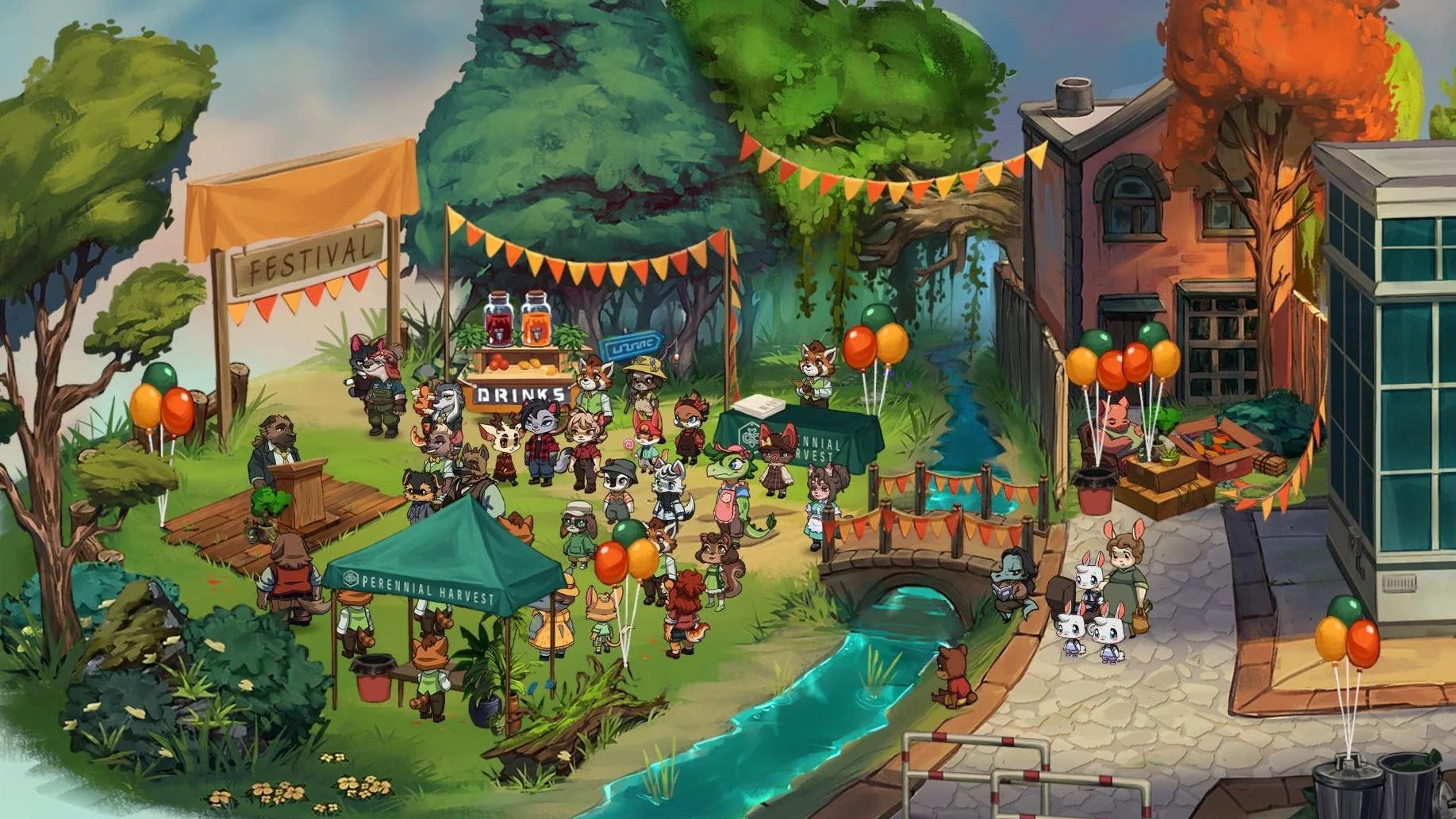 The grand festival, that you hear about throughout the game as you play - Beacon Pines