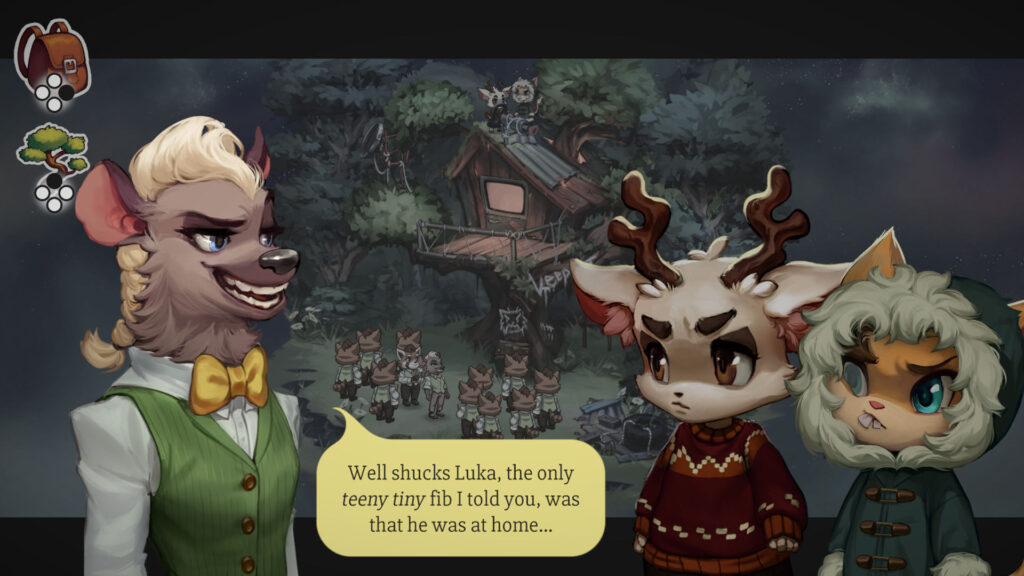 Luka and Iggy having a talk with the suspicious Mr. William Kerr, CEO of Perennial Harvest  - Beacon Pines